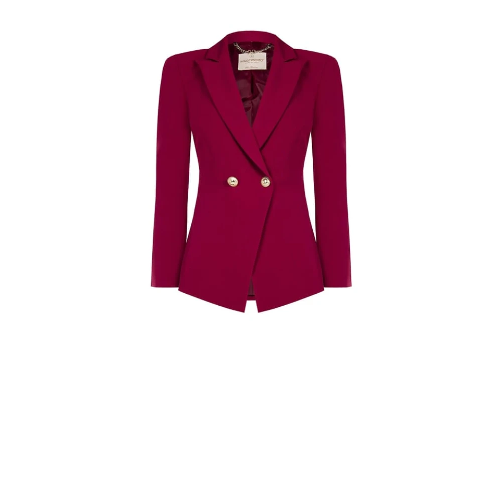 RINASCIMENTO Blazerjas van technische stof met logoknopen Red Dames