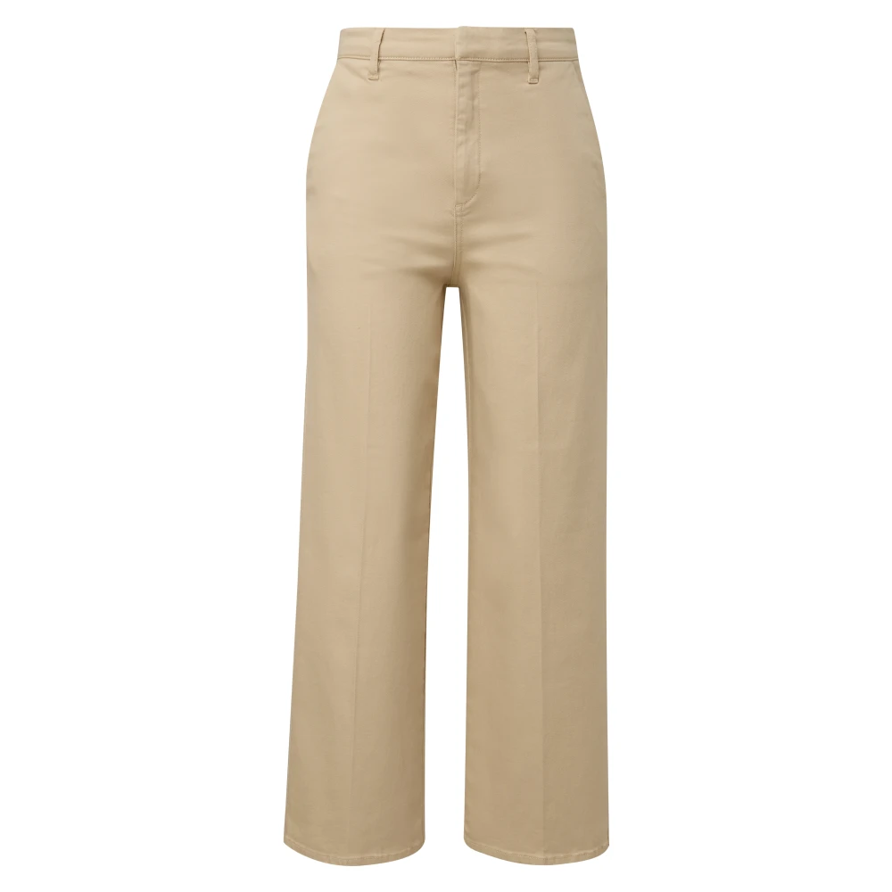 S.Oliver Cropped Trousers Beige Dames