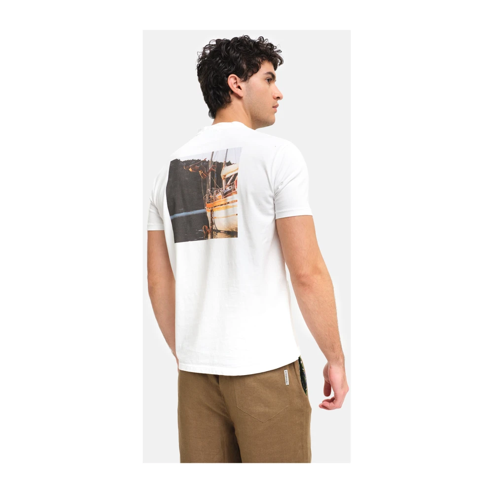 Peninsula Italiaanse Kunst T-shirt Print White Heren