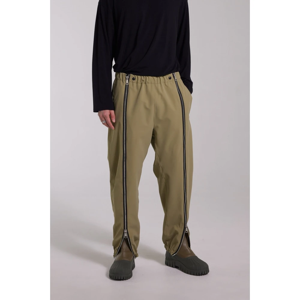 Stutterheim Matte Overall Broek met Beenritsen Green Heren