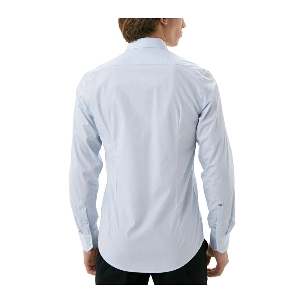 Antony Morato Katoenen Lange Mouw Shirt Blue Heren