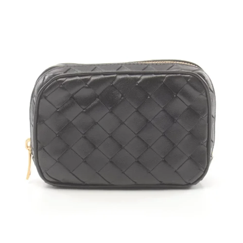 Bottega Veneta Vintage Pre-owned Leather pouches Black Dames