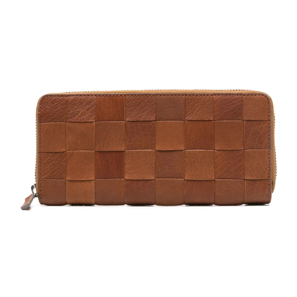 Dragon Diffusion Bruin Leren Ritsportemonnee Brown Dames
