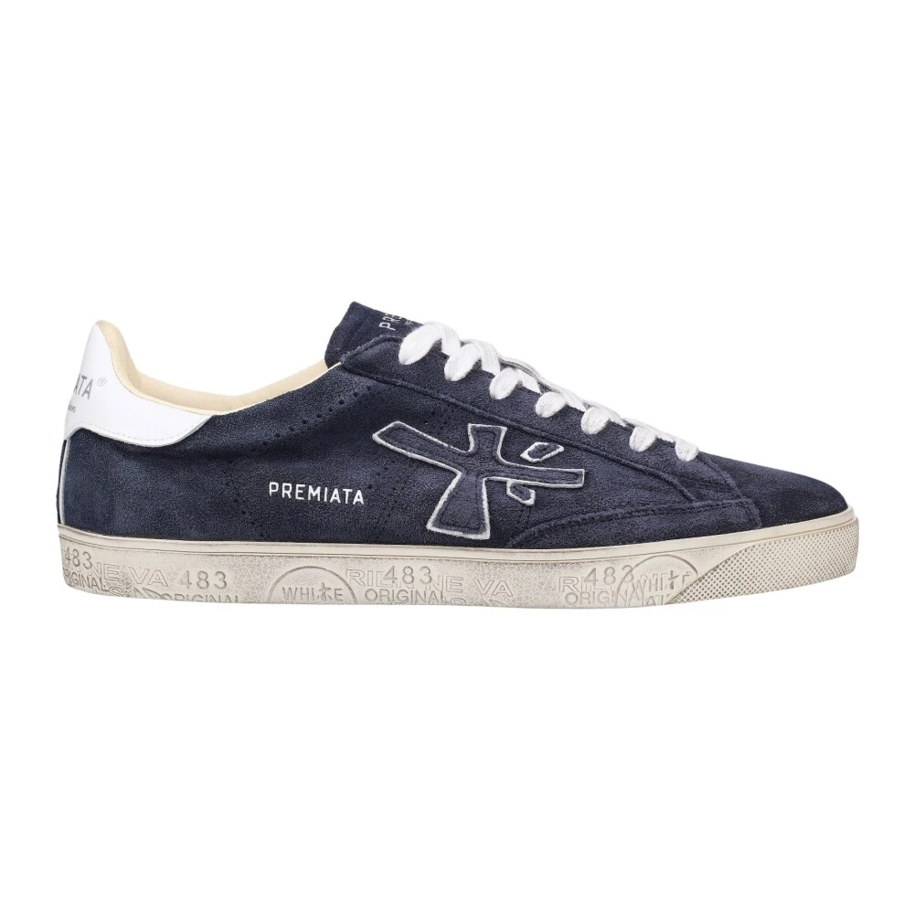 Premiata Men's Blue Sneakers, 9 Uk, Steven 6643 Trainers