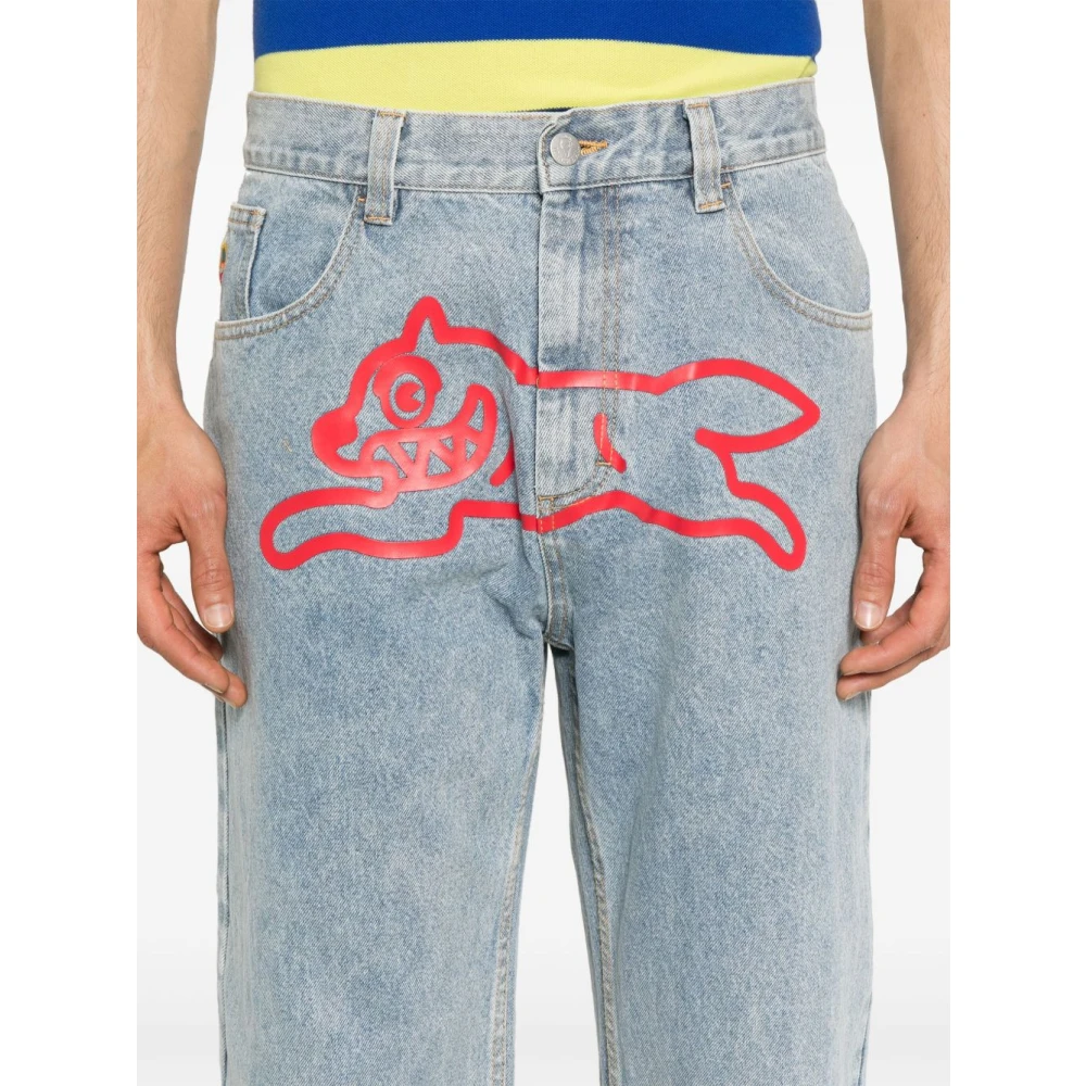 Icecream Heldere Blauwe Jeans met Klassieke Stijl Blue Heren