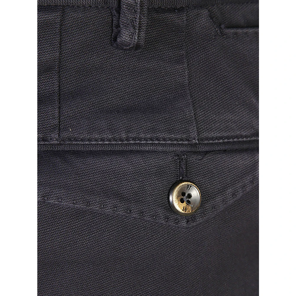 PT Torino Blauwe Katoenen Rechte Broek Blue Heren