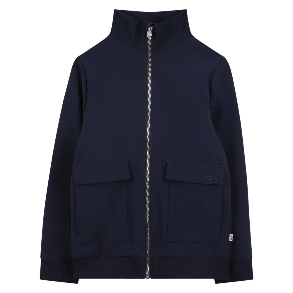 Hugo Men's Blue Logo Track Jacket
