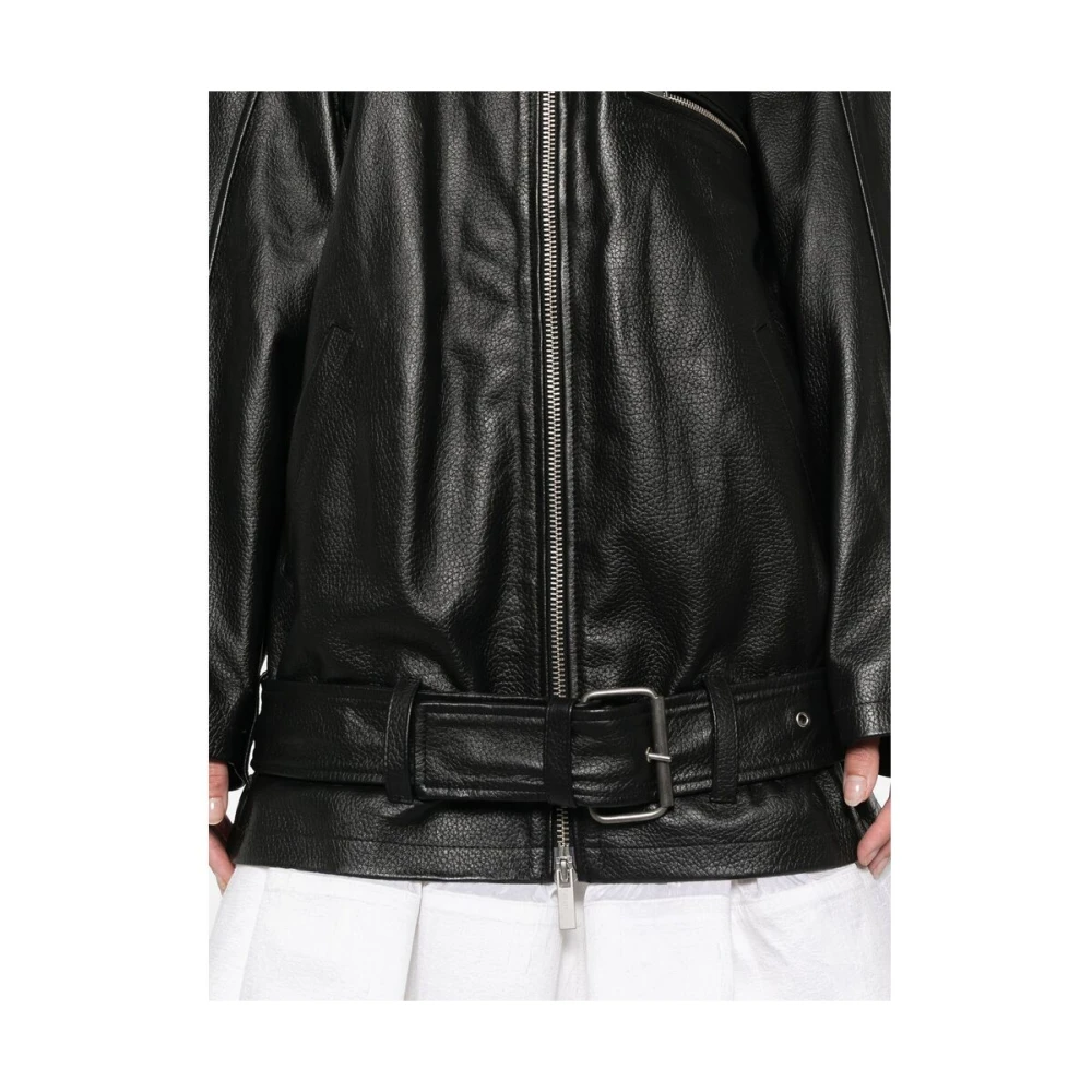 Remain Birger Christensen Zwart rits-front buitenkleding met riem Black Dames