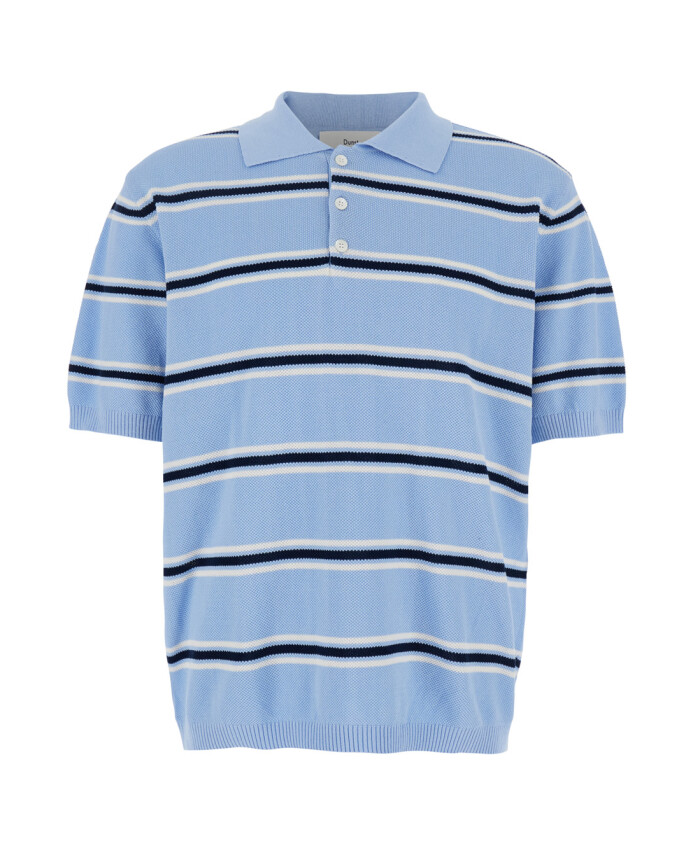 polo-raye-bleu