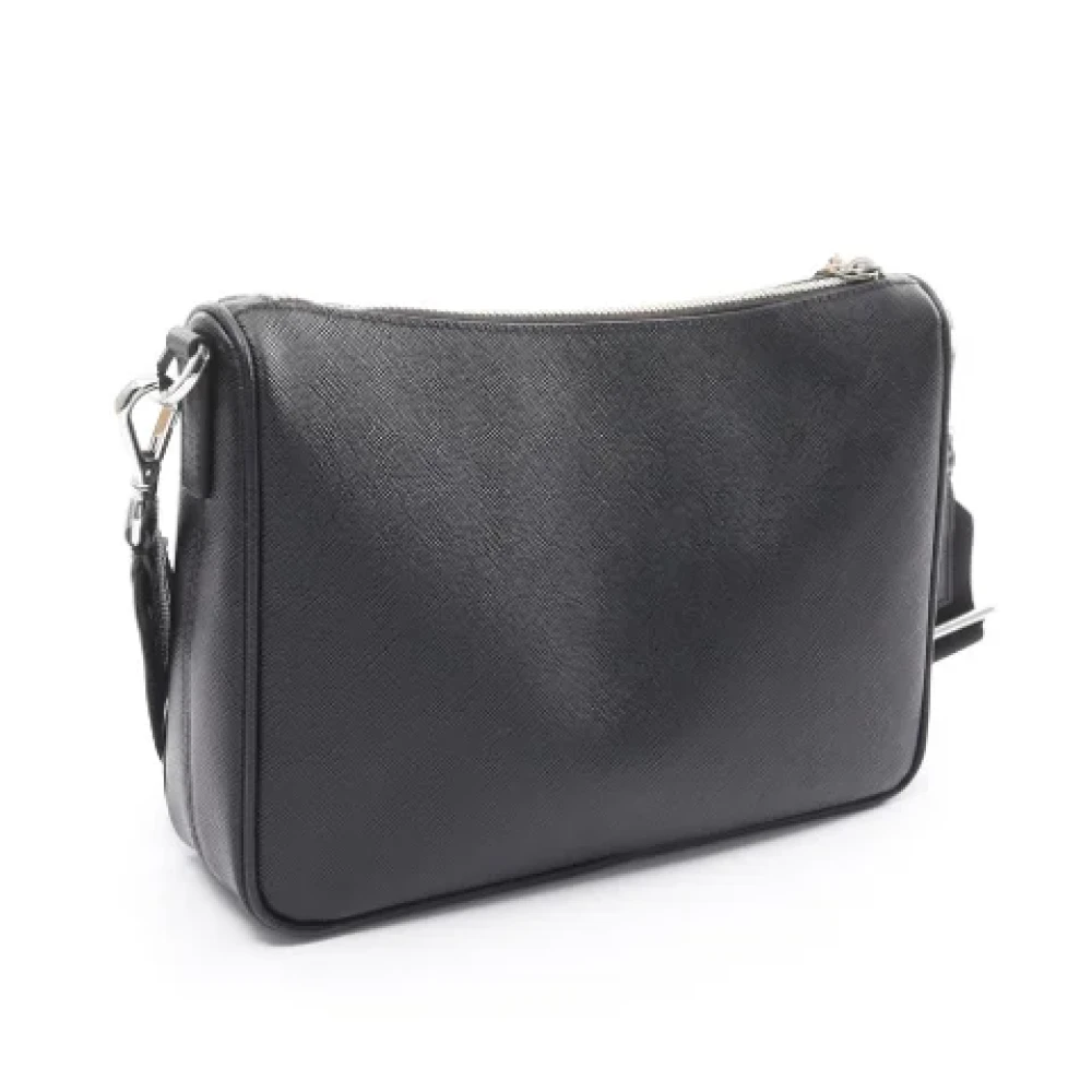 Prada Vintage Pre-owned Leather prada-bags Black Dames