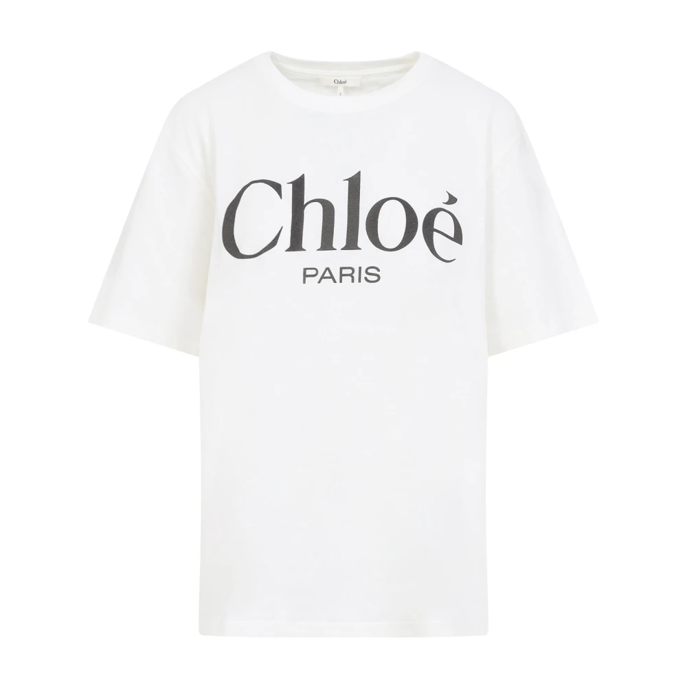 Chloé Witte T-shirt voor vrouwen White Dames