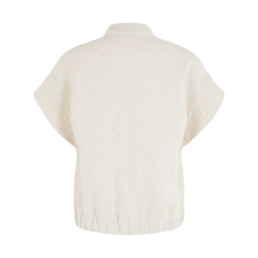 Anna Van Toor Stijlvolle Gilet 26A11-02097B White Dames