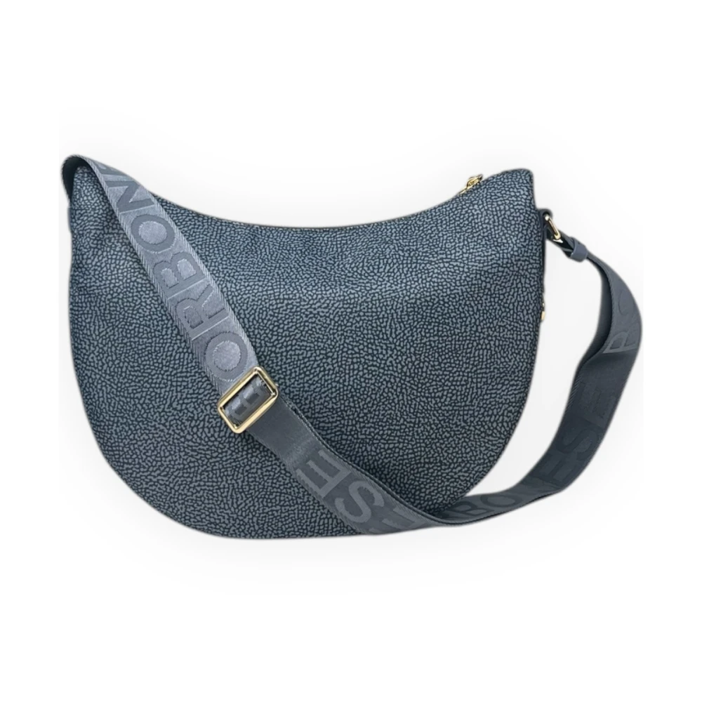 Borbonese Luna Middel Tas Blue Dames