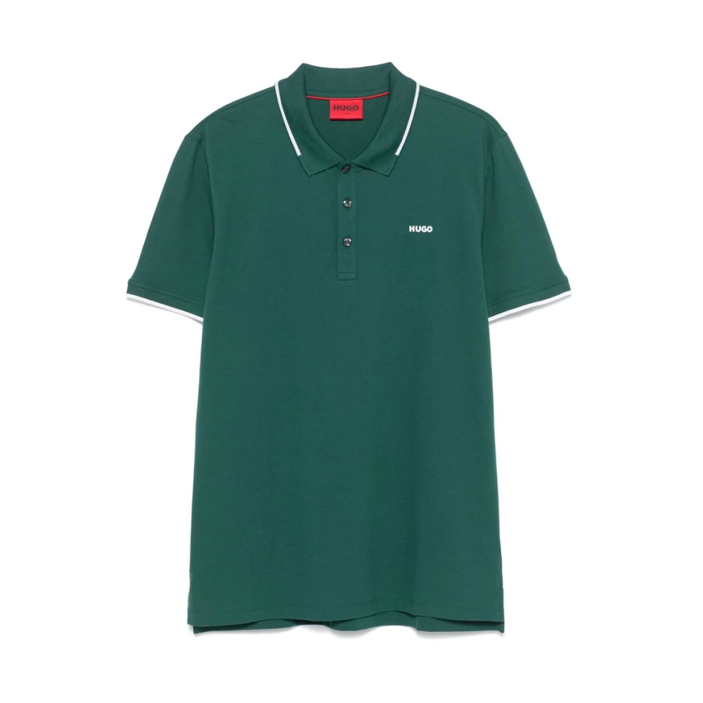 Hugo Boss Groene Polo Sweater met Logodetail Green Heren