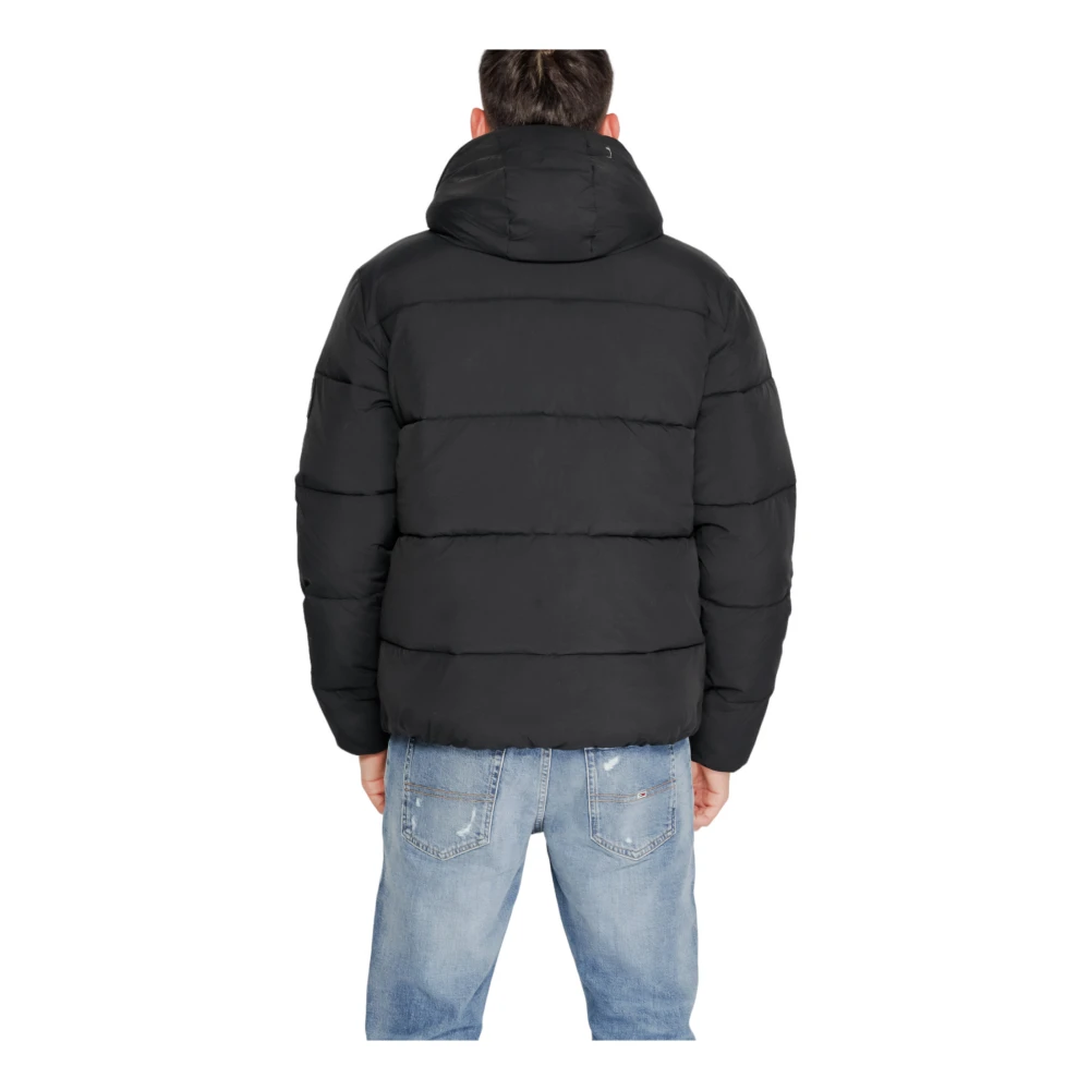 Calvin Klein Zwarte Hoodie met Rits Black Heren