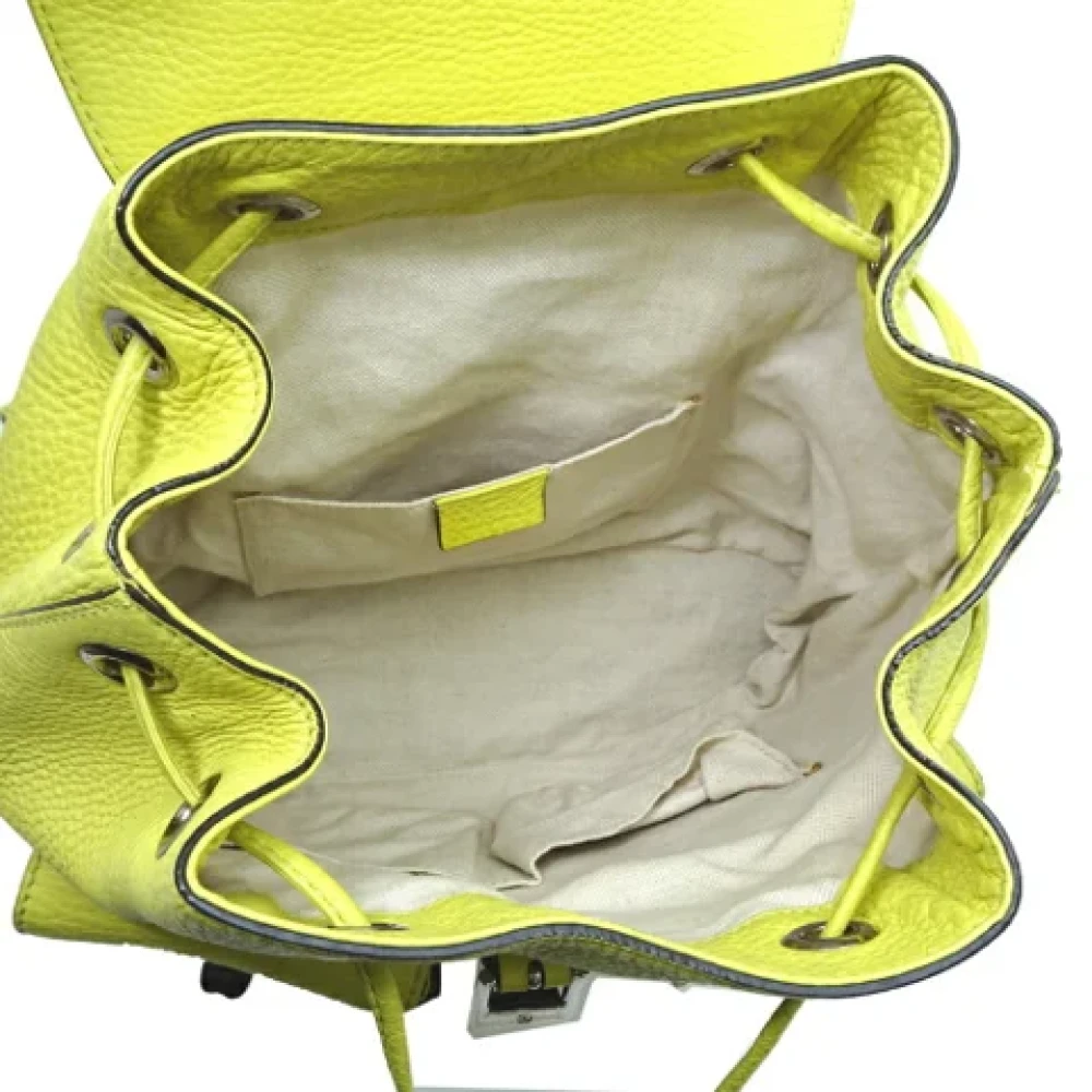 Gucci Vintage Pre-owned Canvas gucci-bags Yellow Dames
