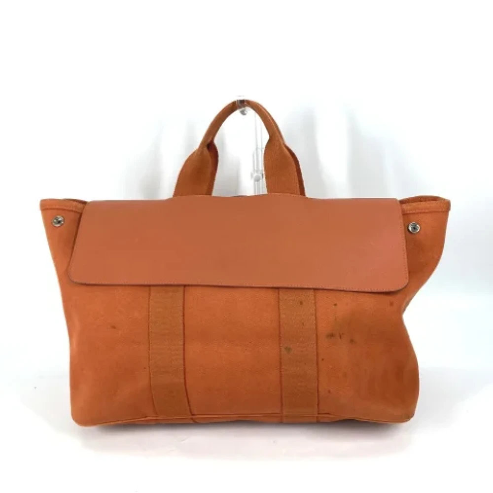 Hermès Vintage Pre-owned Fabric handbags Orange Dames