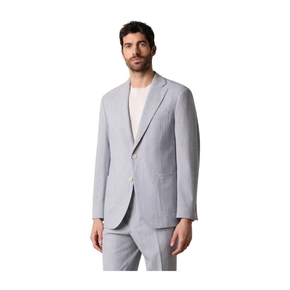 Brooks Brothers Men's Blue Blazers, S, Seersucker Blazer
