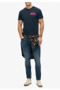 tee-detendu-brode-marine