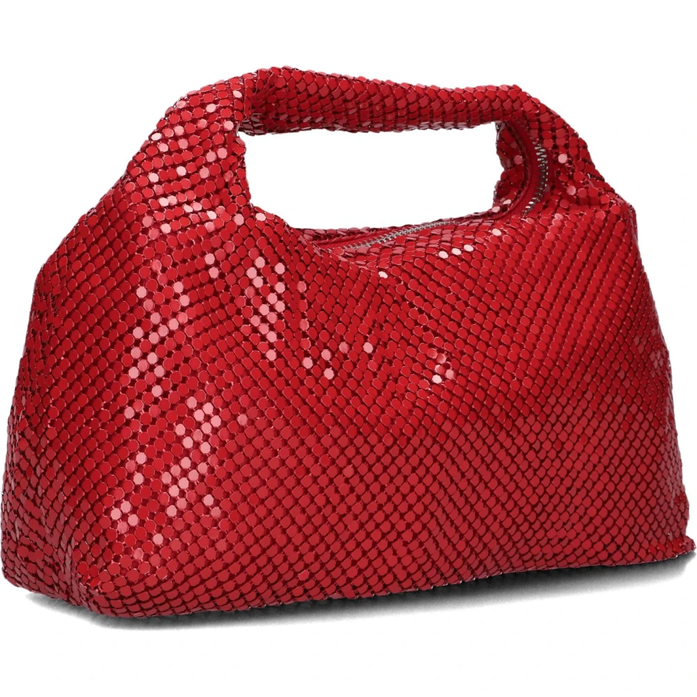 Núnoo Rode Metalen Dandy Schoudertas Red Dames