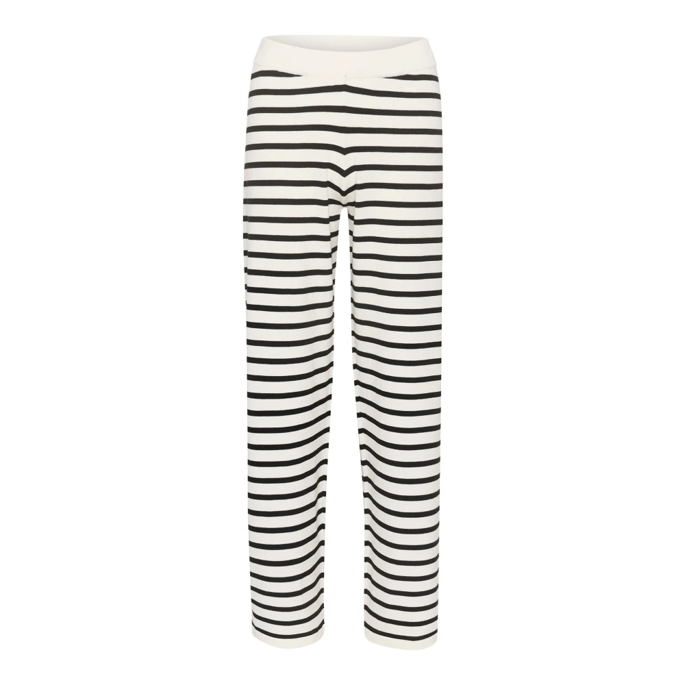 Saint Tropez Gestreepte Broek met Brede Elastische Tailleband Multicolor Dames