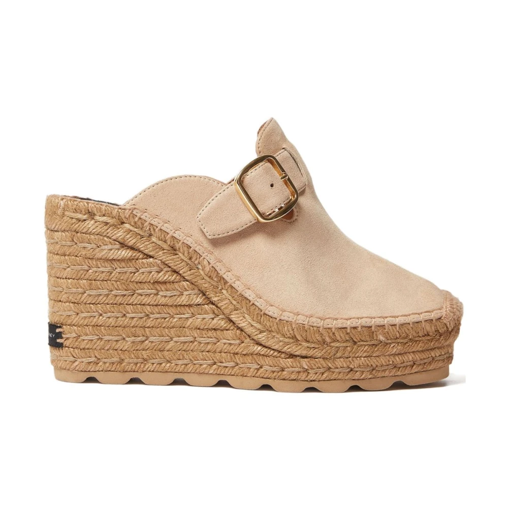 Stella Mccartney Women's Beige Gaia Suede Clogs