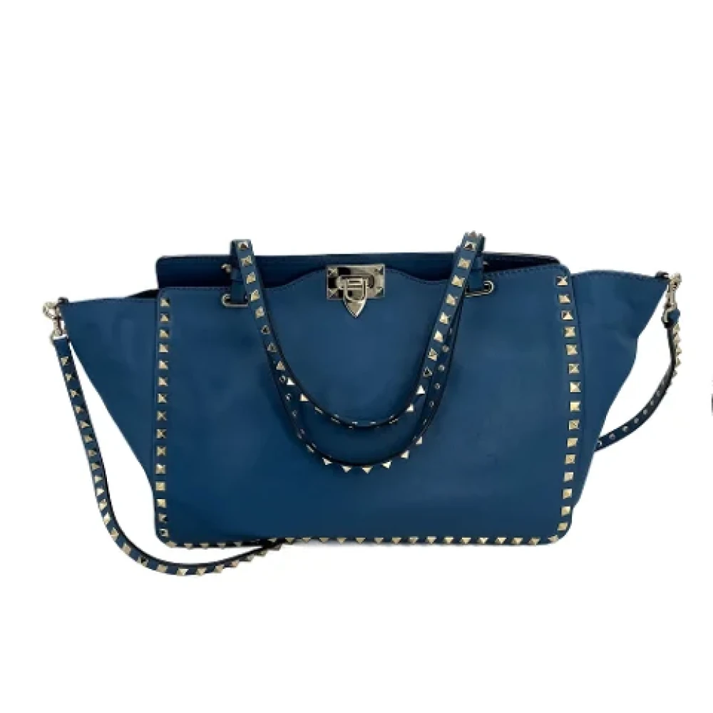 Valentino Vintage Pre-owned Leather handbags Blue Dames