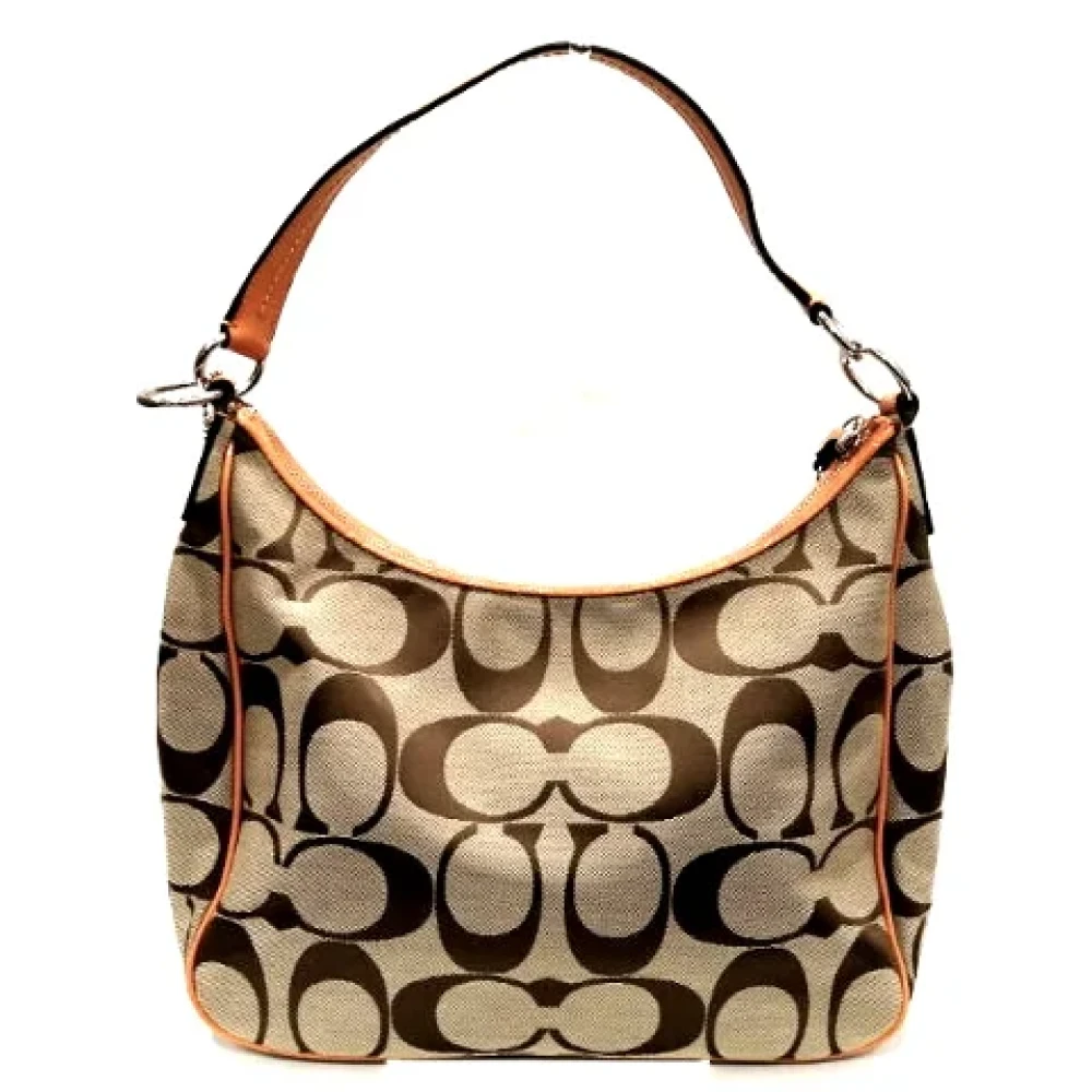Coach Pre-owned Canvas handbags Orange Dames