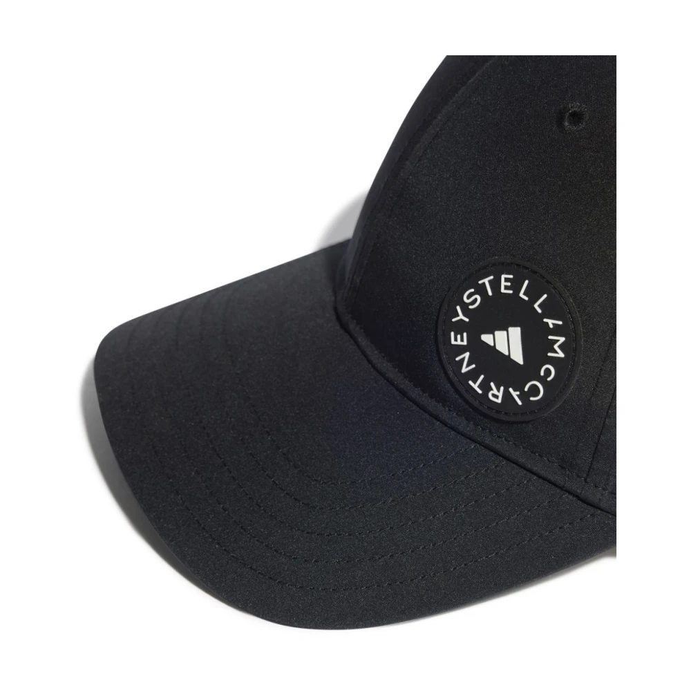 adidas by stella mccartney Logo Print Nylon Cap Black Dames