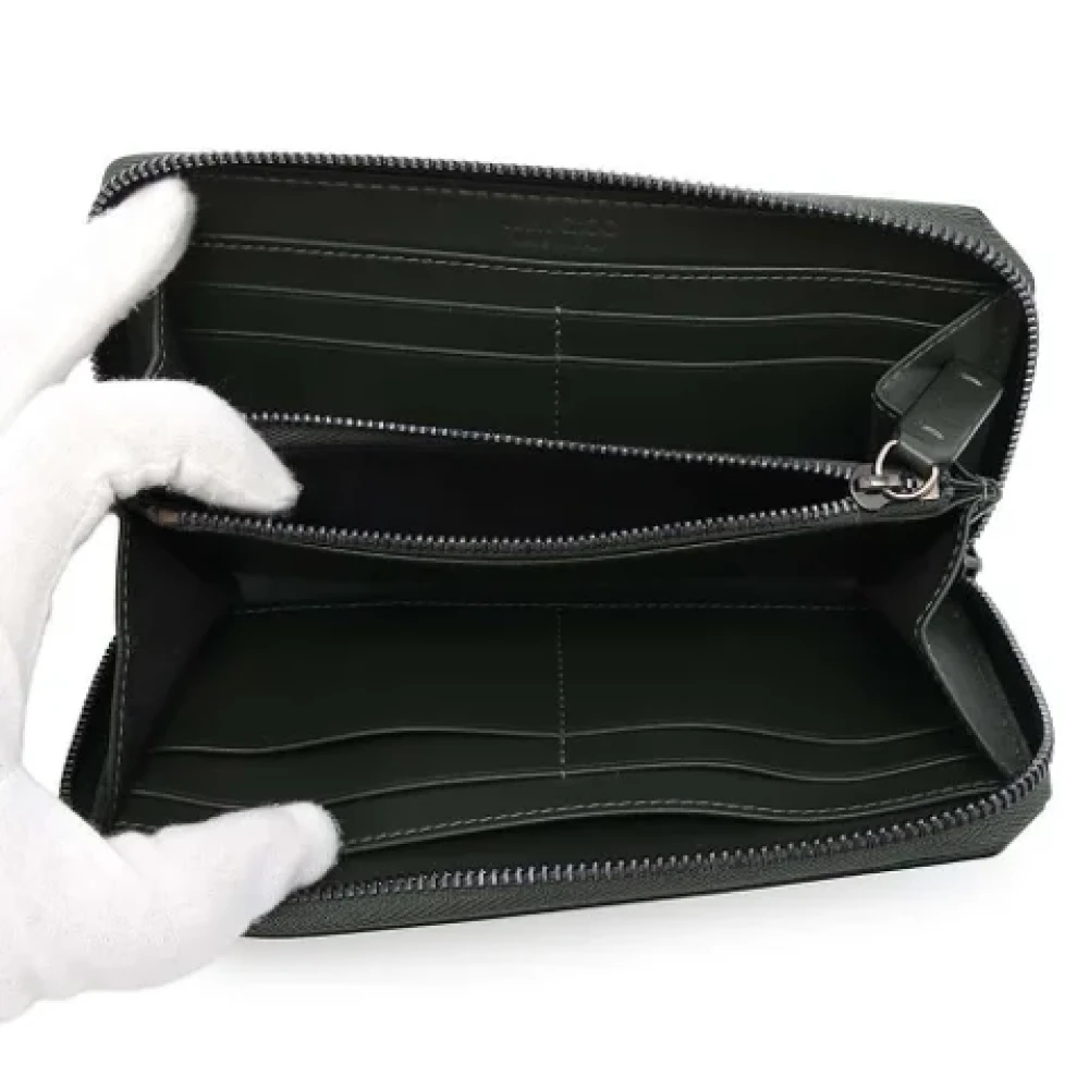 Jimmy Choo Pre-owned Leather wallets Green Heren