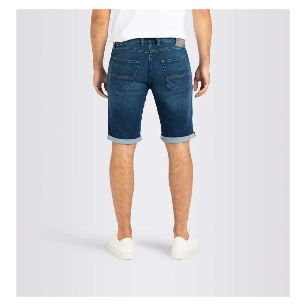 MAC Licht Sweat Denim Bermuda Shorts Blue Heren
