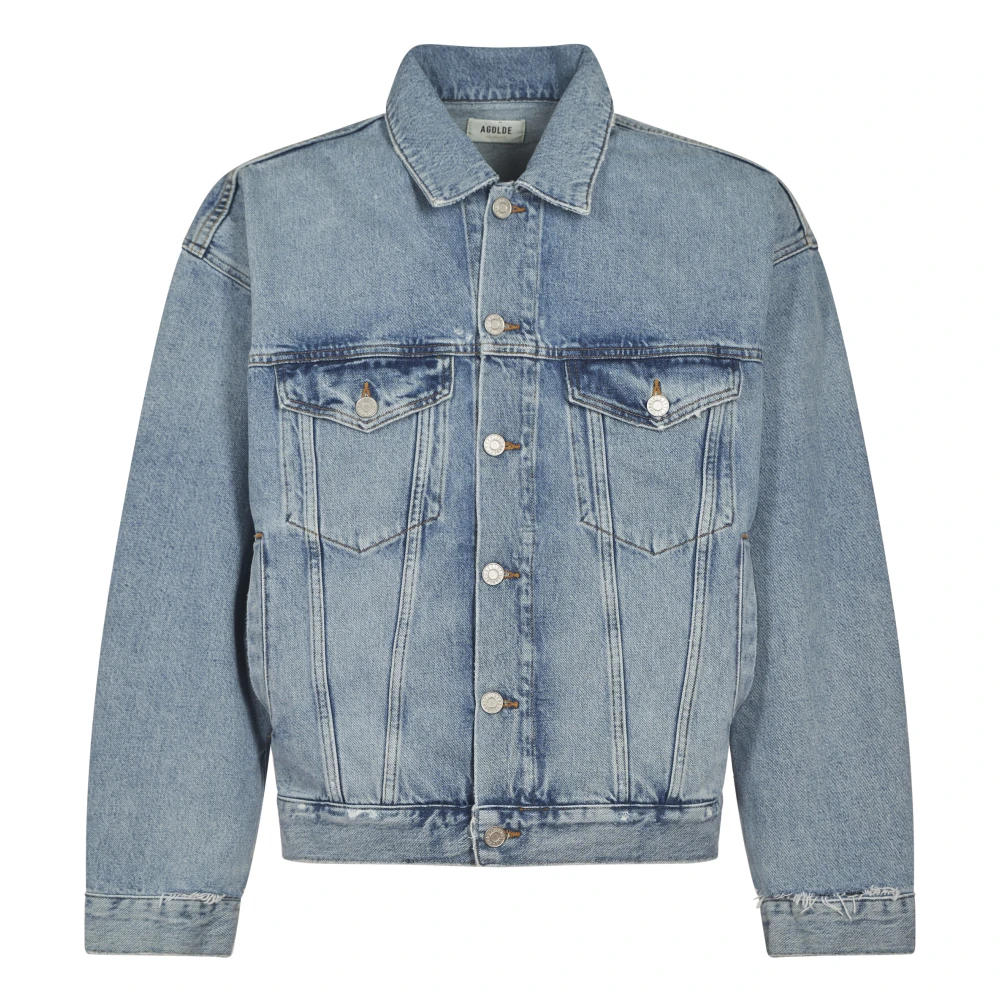 Agolde Stijlvolle Denim Jassen Collectie Blue Heren