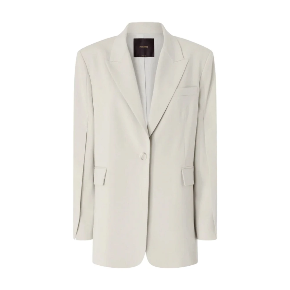 Pinko Gray Abiti Poliestere - Female - Blazers - L - Jackets
