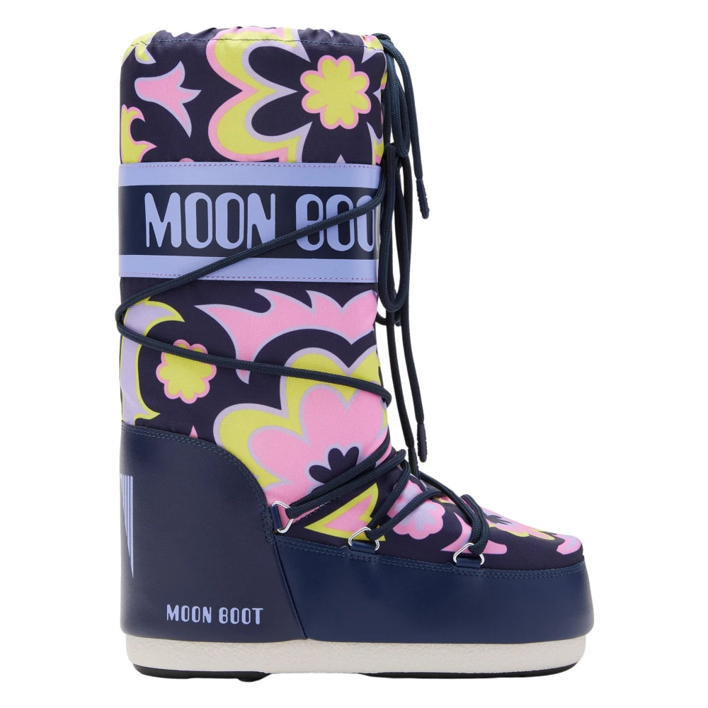 Moon Boot , Kids Boots, Female, Multicolor, 42 Eu, Icon Flower Boots In Multicolour