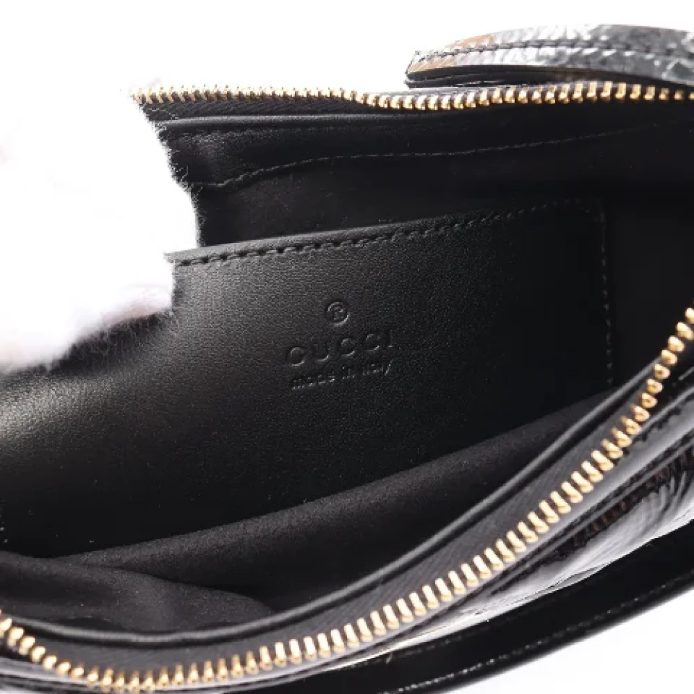 Gucci Vintage Pre-owned Leather crossbody-bags Black Dames