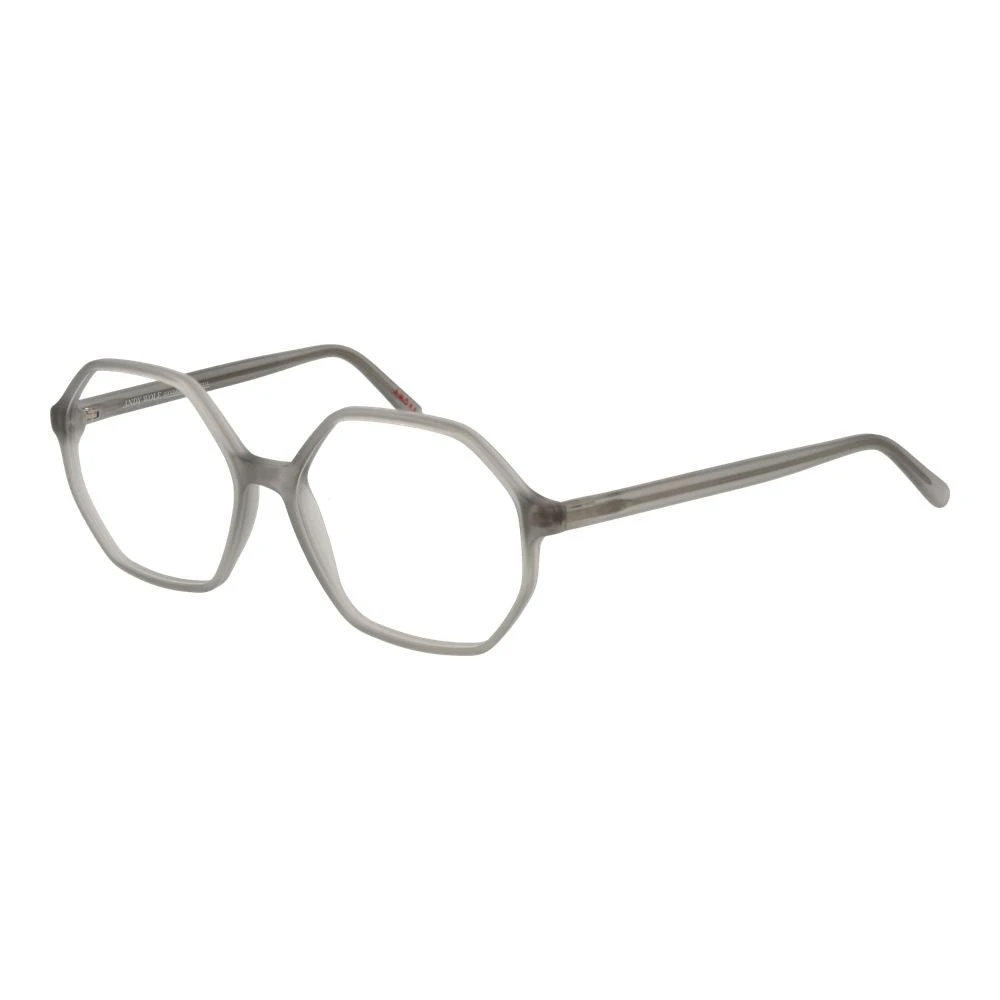 Andy Wolf Unisex Grey Acetate Square Optical Frames