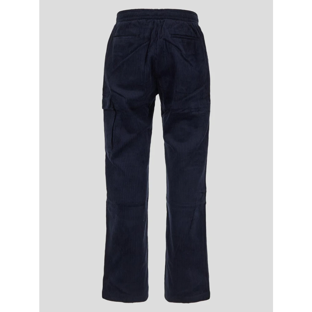 Family First Velvet Cargo Broek van Katoen Blue Heren
