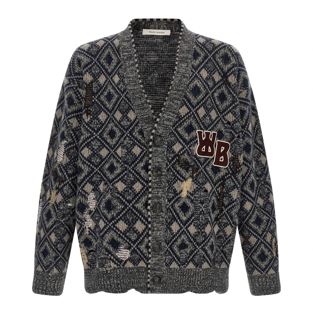 Wales Bonner Multicolor Cardigans, Male, Xl, Sibling Cardigan