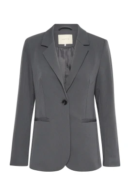 Svart Blazer med Klassisk Krage