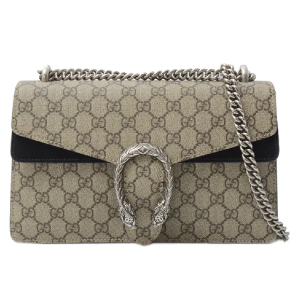 Gucci Vintage Pre-owned Canvas gucci-bags Brown Dames