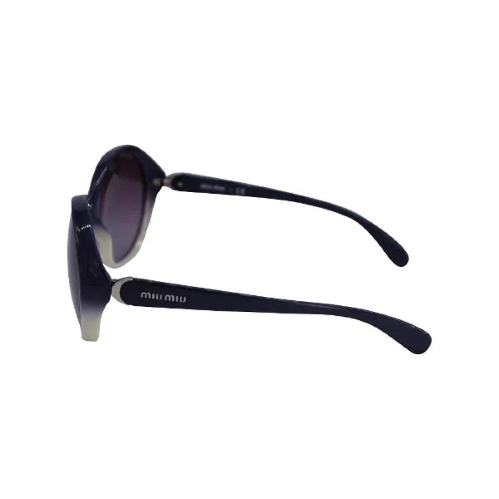 Miu Pre-owned Plastic sunglasses Blue Dames