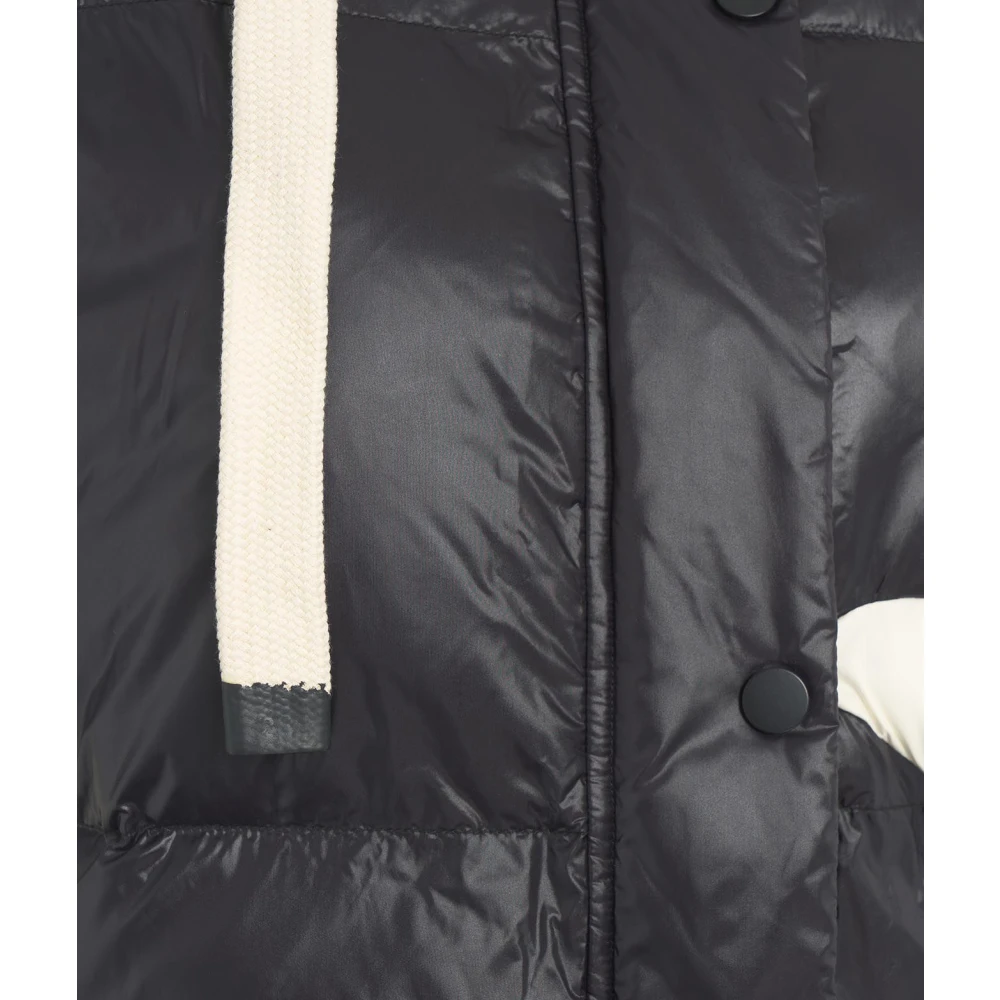 Ottod'Ame Eco donsjack met logo Black Dames