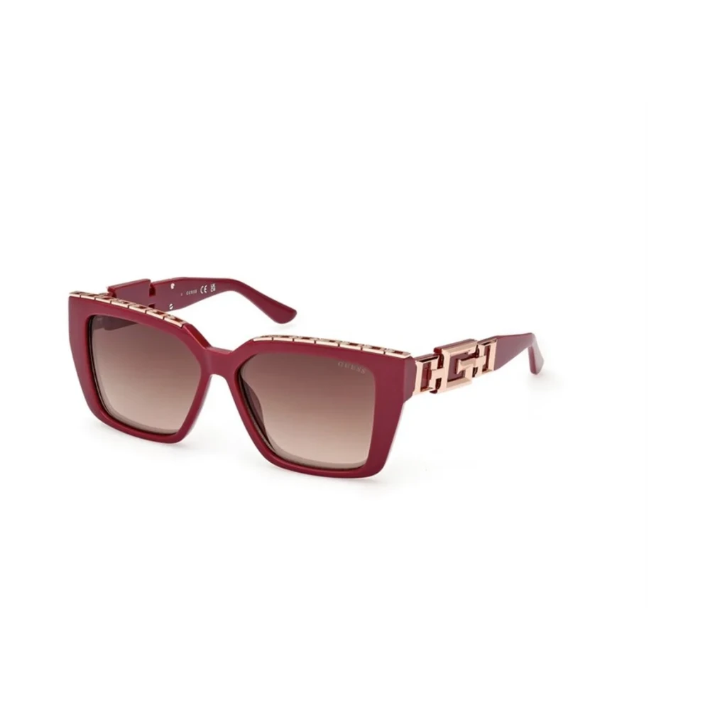 Guess Unisex Red Sunglasses, 55 Mm, Authentic Glasses With Top-Notch Service