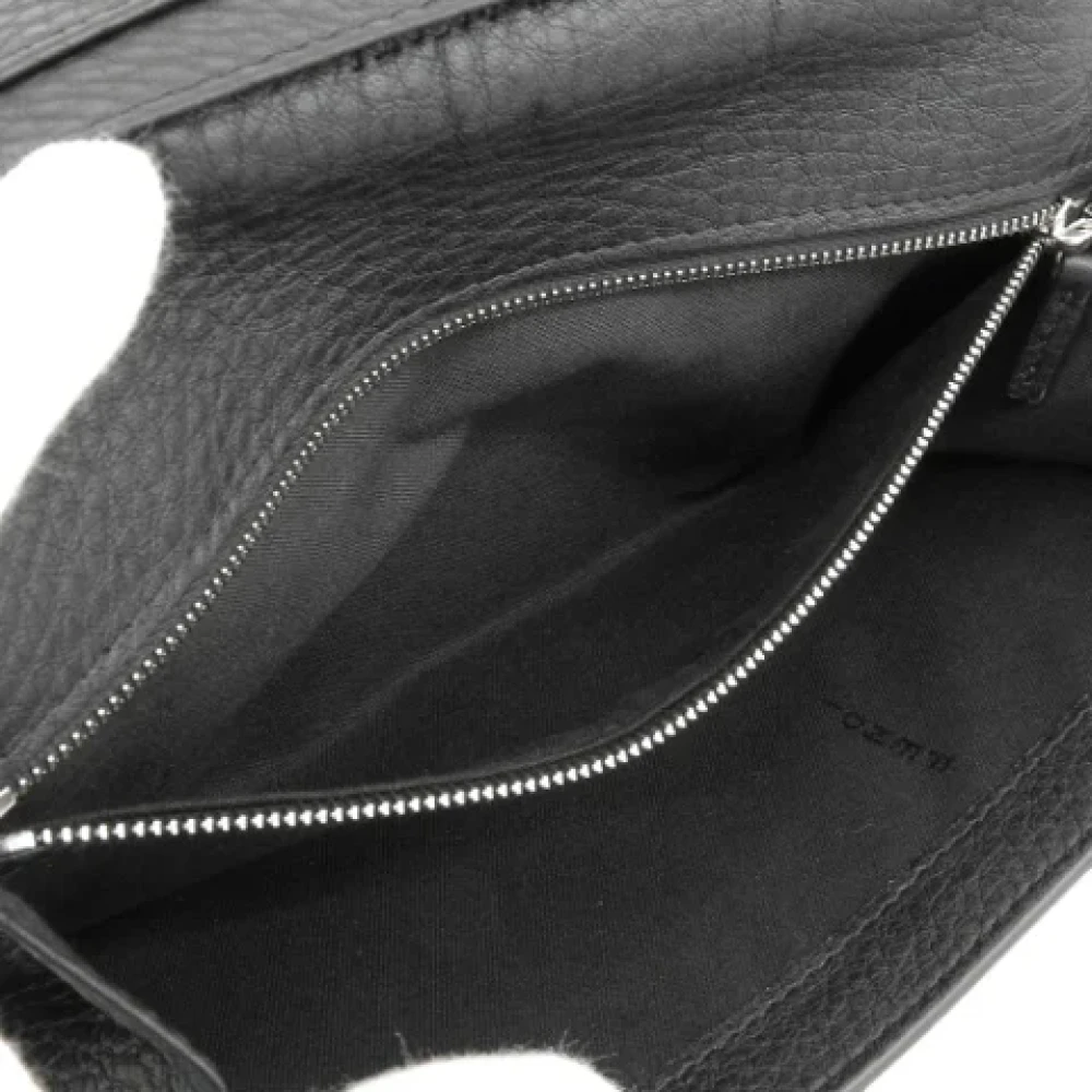 Fendi Vintage Pre-owned Leather wallets Black Dames