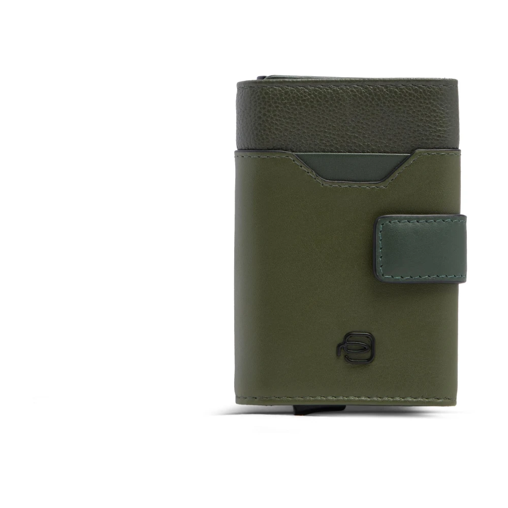 Piquadro Homme Vert Accessoires, Taille: One Size Porte-Cartes Pop-Up