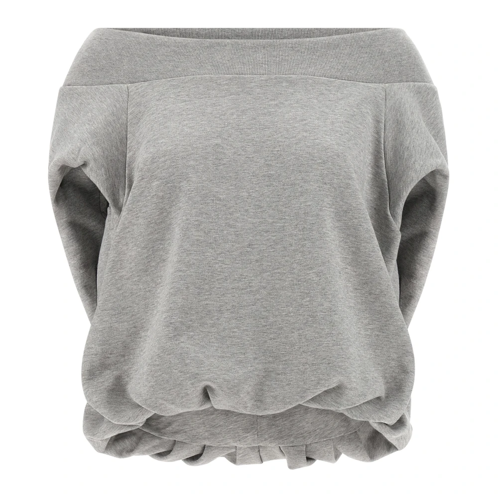 Dries Van Noten Women's Gray Hamels Cotton Mélange Sweatshirt