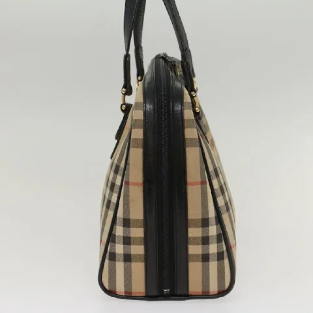 Burberry Vintage Pre-owned Canvas travel-bags Beige Dames
