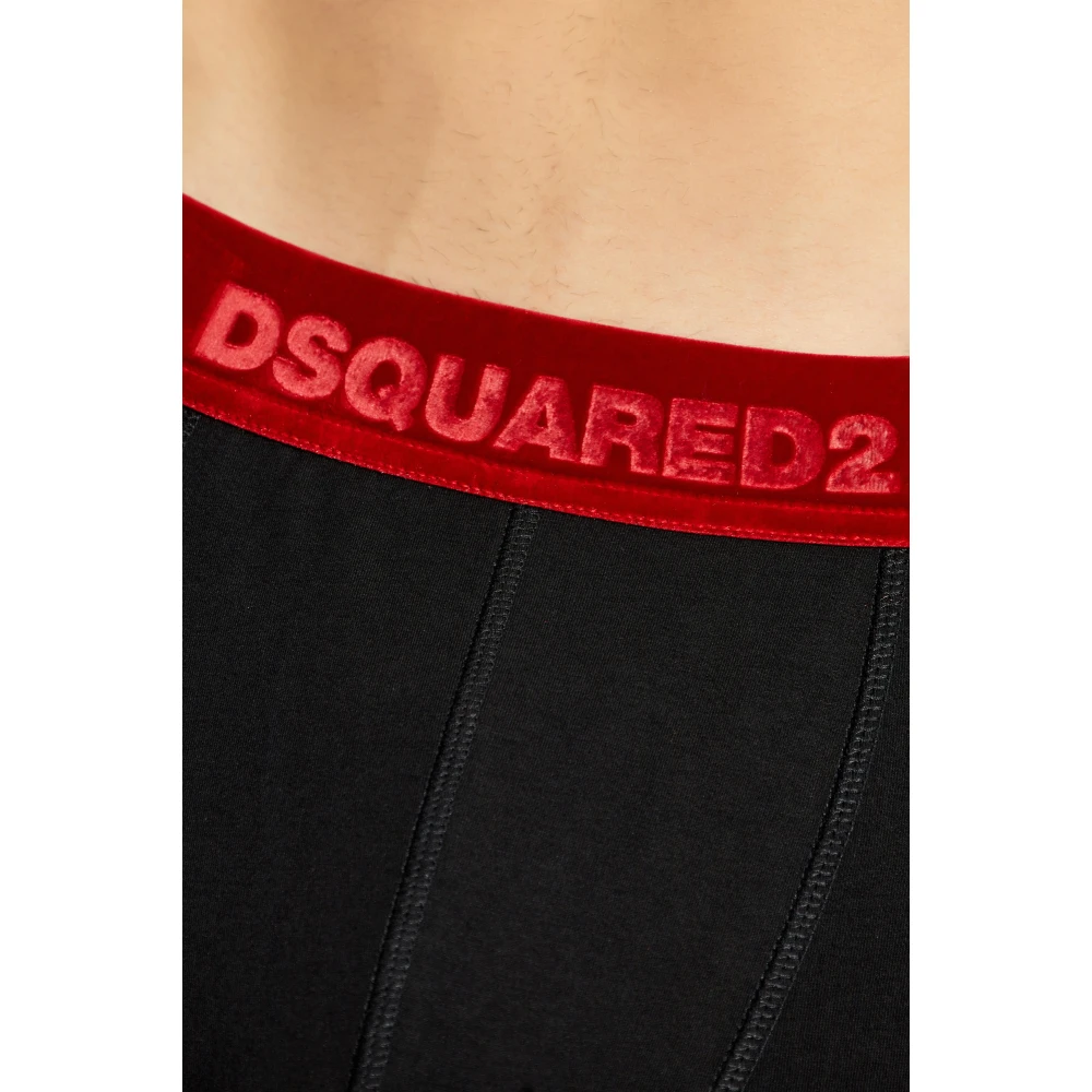 Dsquared2 Katoenen Boxershorts Black Heren