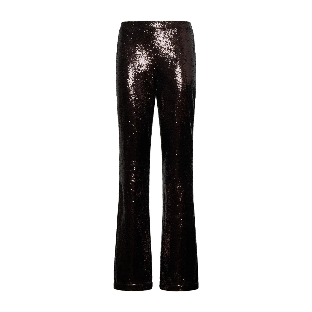 Silvian Heach Vrouw Bruin Broeken Dames, 2XS, Pailletten, Wijde Broek Met Pailletten