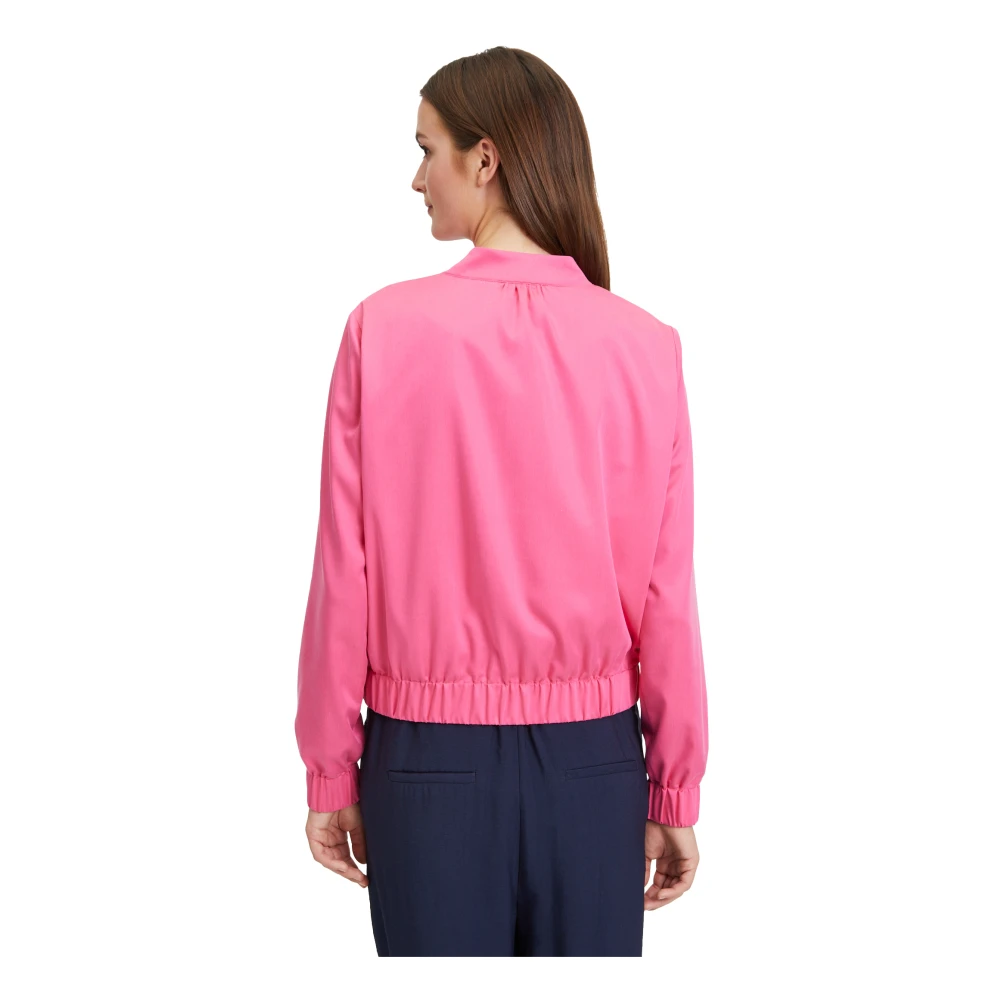 Betty & Co Casual Langarm Blouson Jas Pink Dames